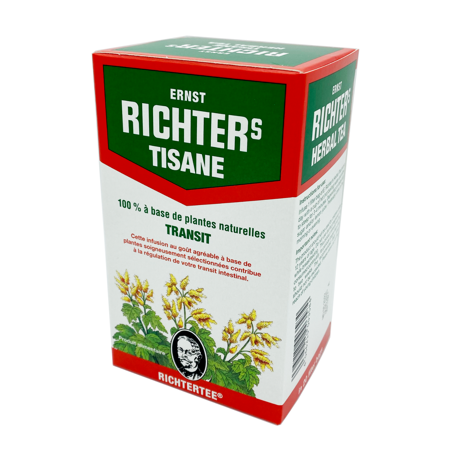 RICHTER Tisane 100% à base de plantes naturelles Transit, 20